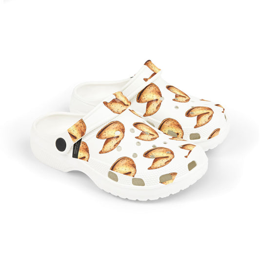 Babes Fortune Kids white clogs